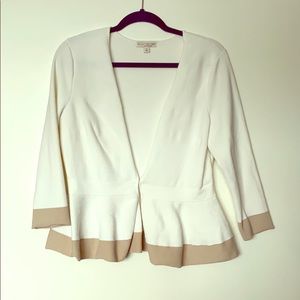 Eva Mendes for New York & Co White and Tan Blazer